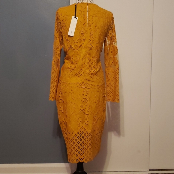 English Factory mustard yellow blouse skirt set - Picture 4 of 4